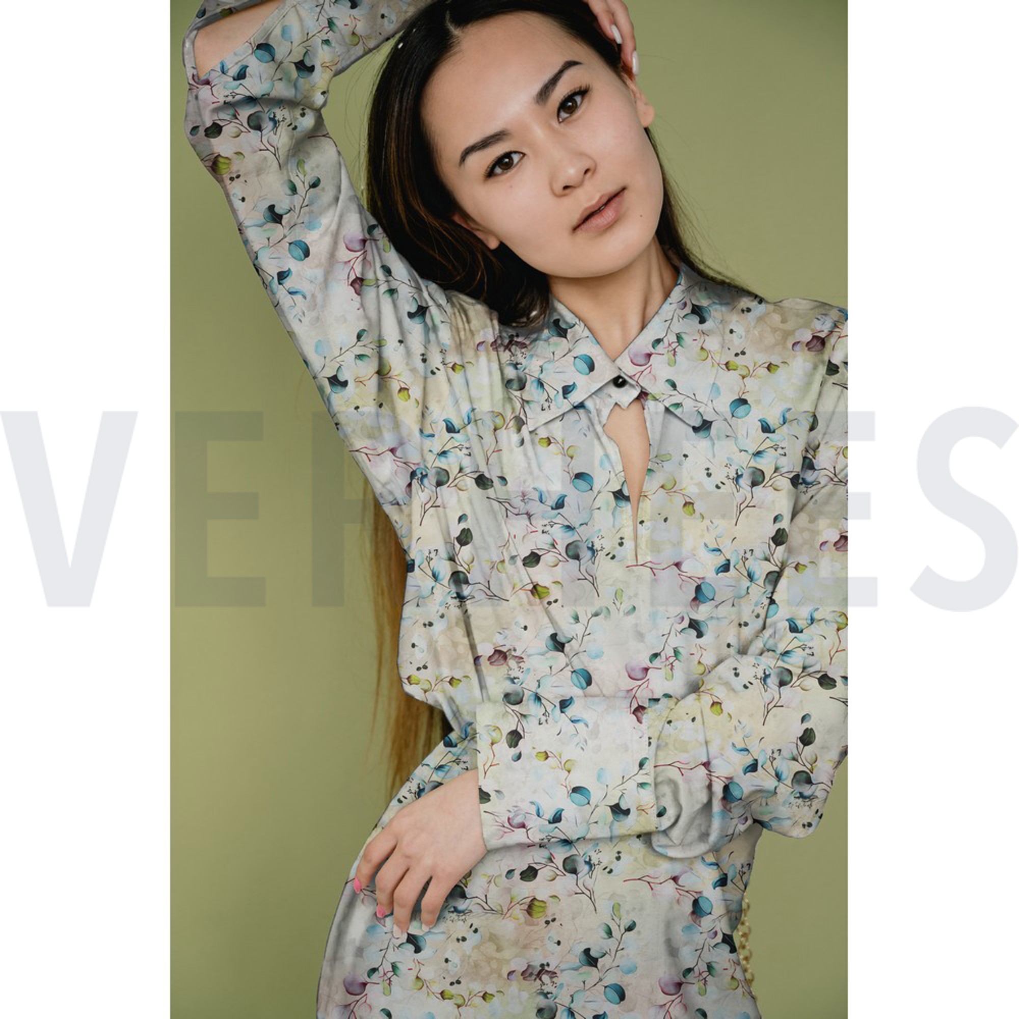 VISCOSE RADIANCE DIGITAL EUCALYPTUS VERT NIL (high resolution) #7