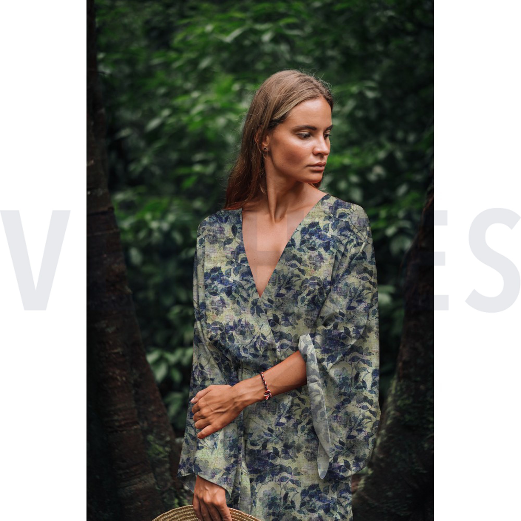 VISCOSE RADIANCE DIGITAL FLORAL SAGE (high resolution) #7