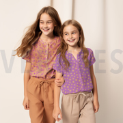 BAUMWOLLE POPELINE GEOMETRISCH MARINEBLAU/PETROL (thumbnail) #7