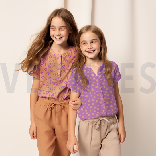 BAUMWOLLE POPELINE GEOMETRISCH MARINEBLAU/PETROL #7