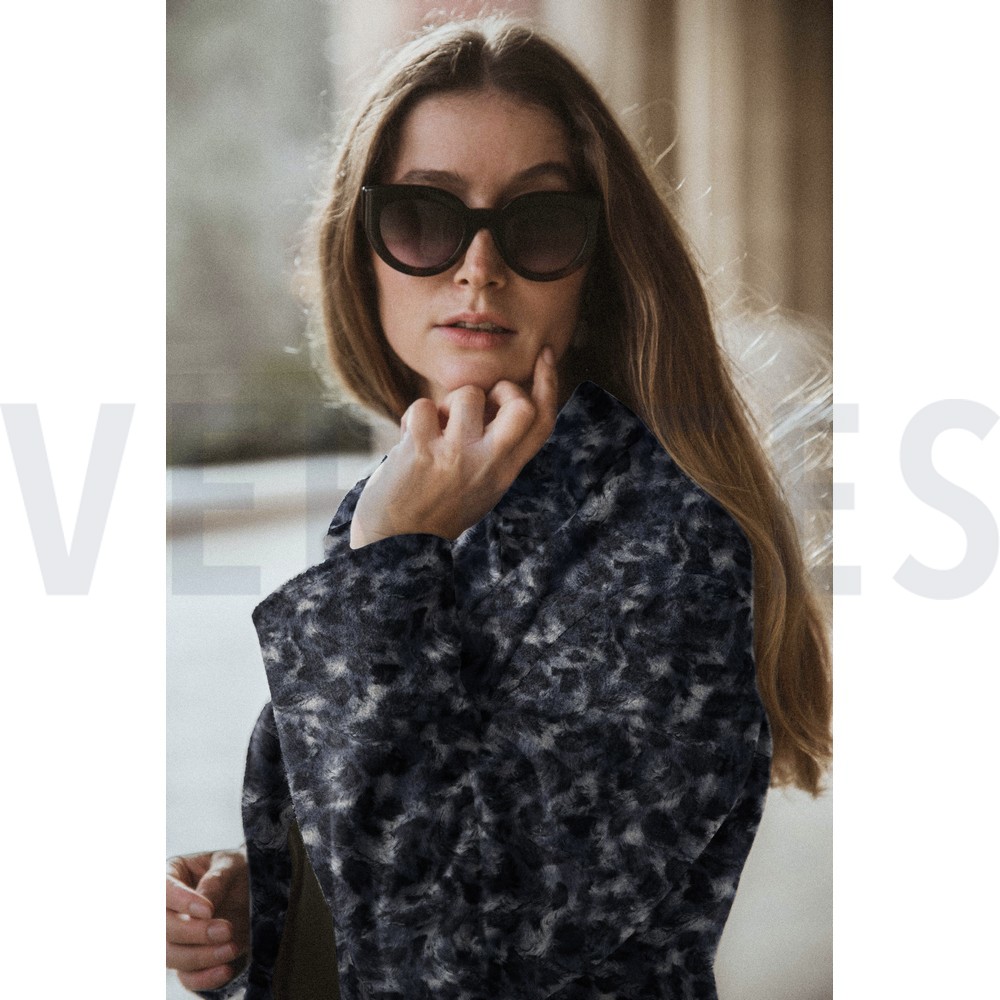 FAUX FUR ANIMAL NAVY #7