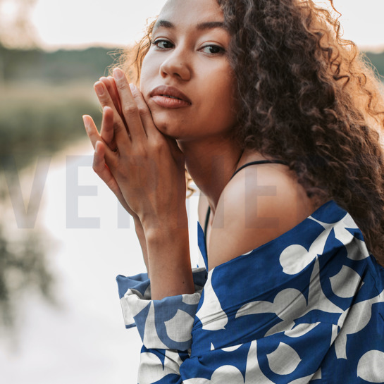 VISCOSE RADIANCE ABSTRACT BORDEAUXROOD #7