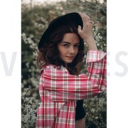 DUBBELZIJDIG DOUBLE GAUZE RUITEN ROZE RUIT (thumbnail) #7