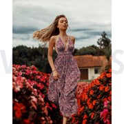 VISCOSE RADIANCE FLEURS FUCHSIA (thumbnail) #7