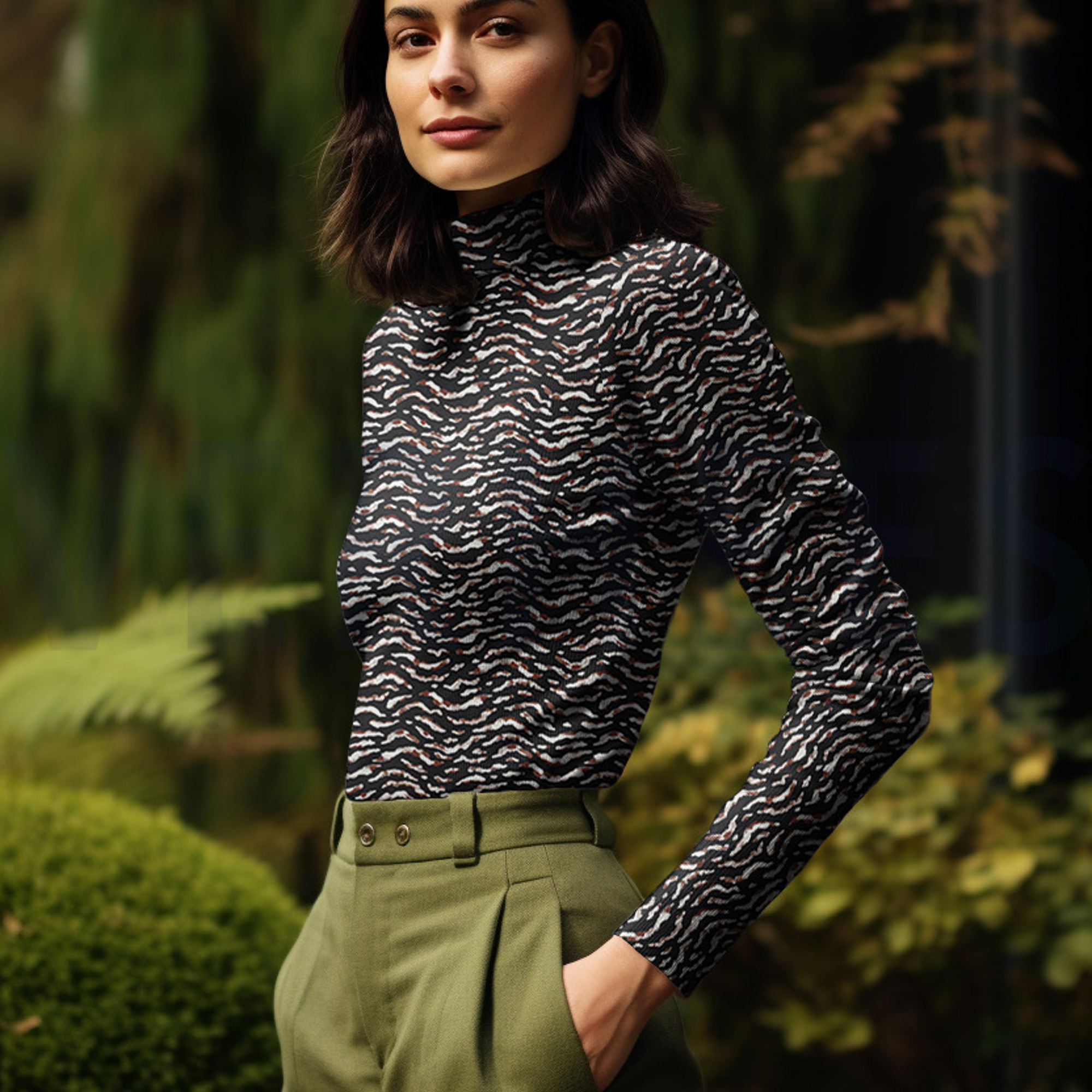 VISCOSE JERSEY DIGITAL ANIMAL SKIN BLACK (high resolution) #7