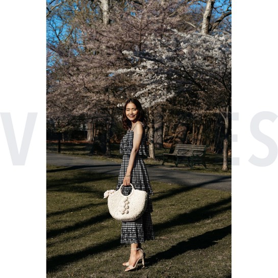 KATOEN RUITEN EENZIJDIGE RAND EENZIJDIGE GOLFRAND ZWART/ WIT #7