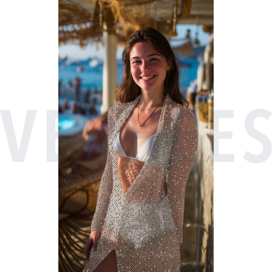 CROCHET SEQUINS BRONZE #7