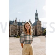 KATOEN GARENGEVERFD GEBORSTELDE RUITEN MARINEBLAUW (thumbnail) #7