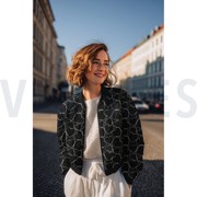 STEPPSTOFF STICKEREI HERZEN SCHWARZ (thumbnail) #7