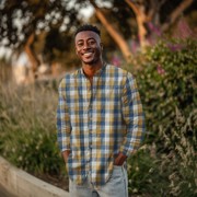 MUSSELIN DOPPELSEITIG KAROS BLAU (thumbnail) #7