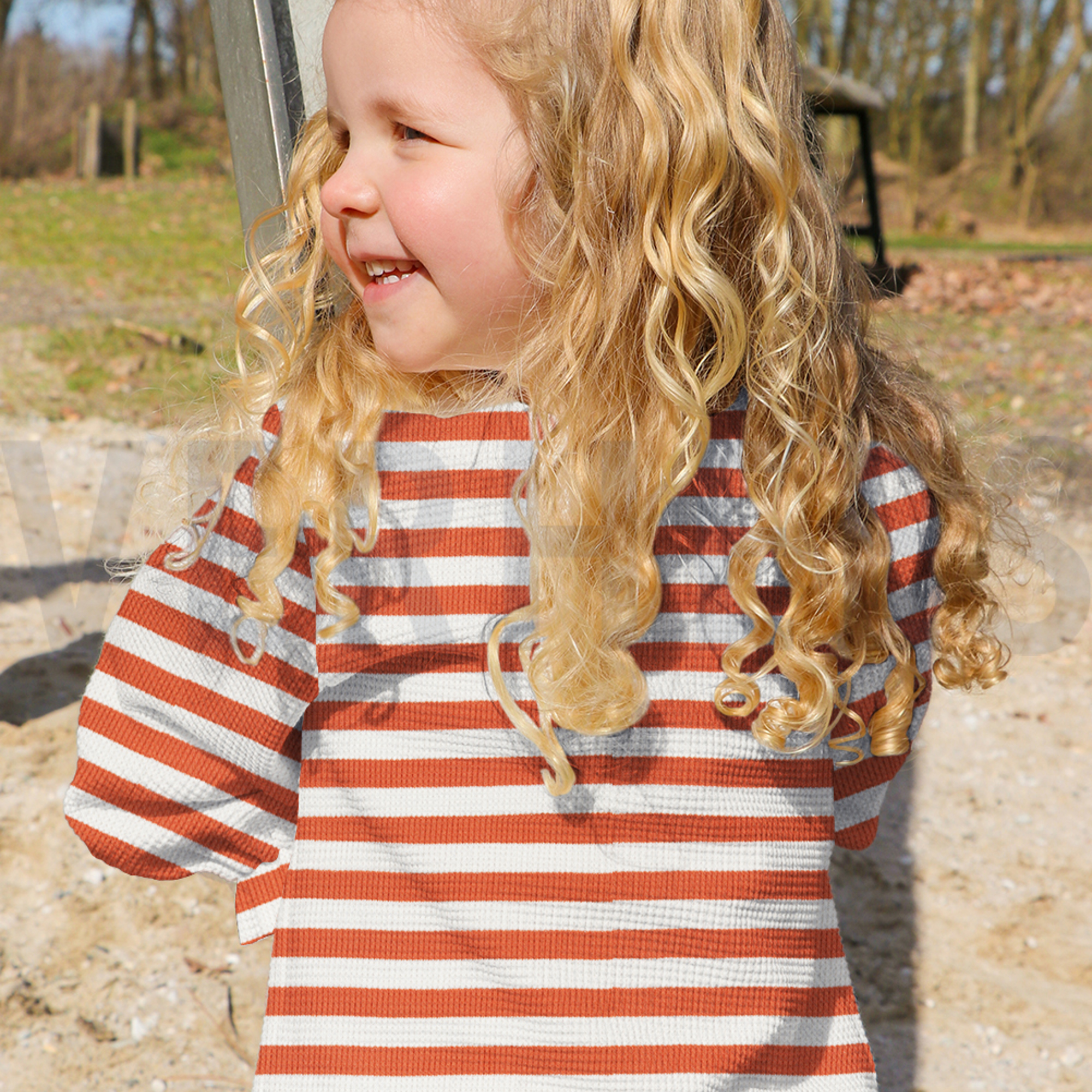 WAFEL GARENGEVERFD STREPEN DONKERBLAUW / BLAUW (high resolution) #7