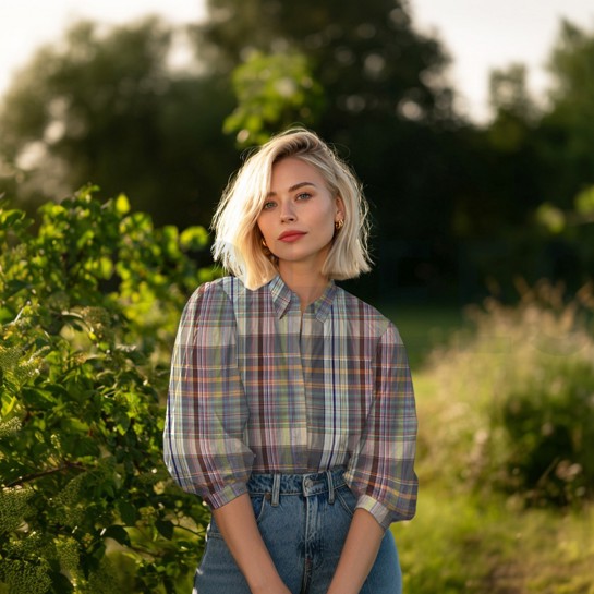 BAUMWOLLE GARNGEFÄRBT KAROS MEHRFARBIG #7