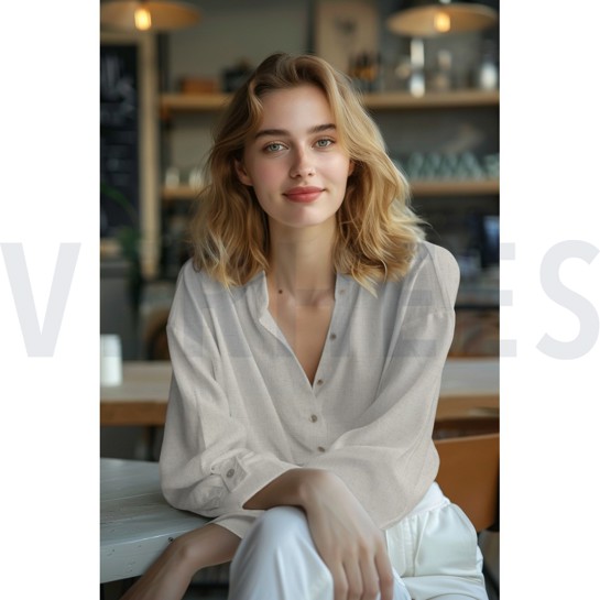 LIN VISCOSE LAVÉ NATUREL #7