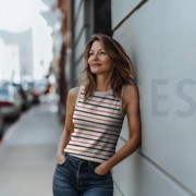 STRICK JACQUARD STREIFEN MARINEBLAU (thumbnail) #7