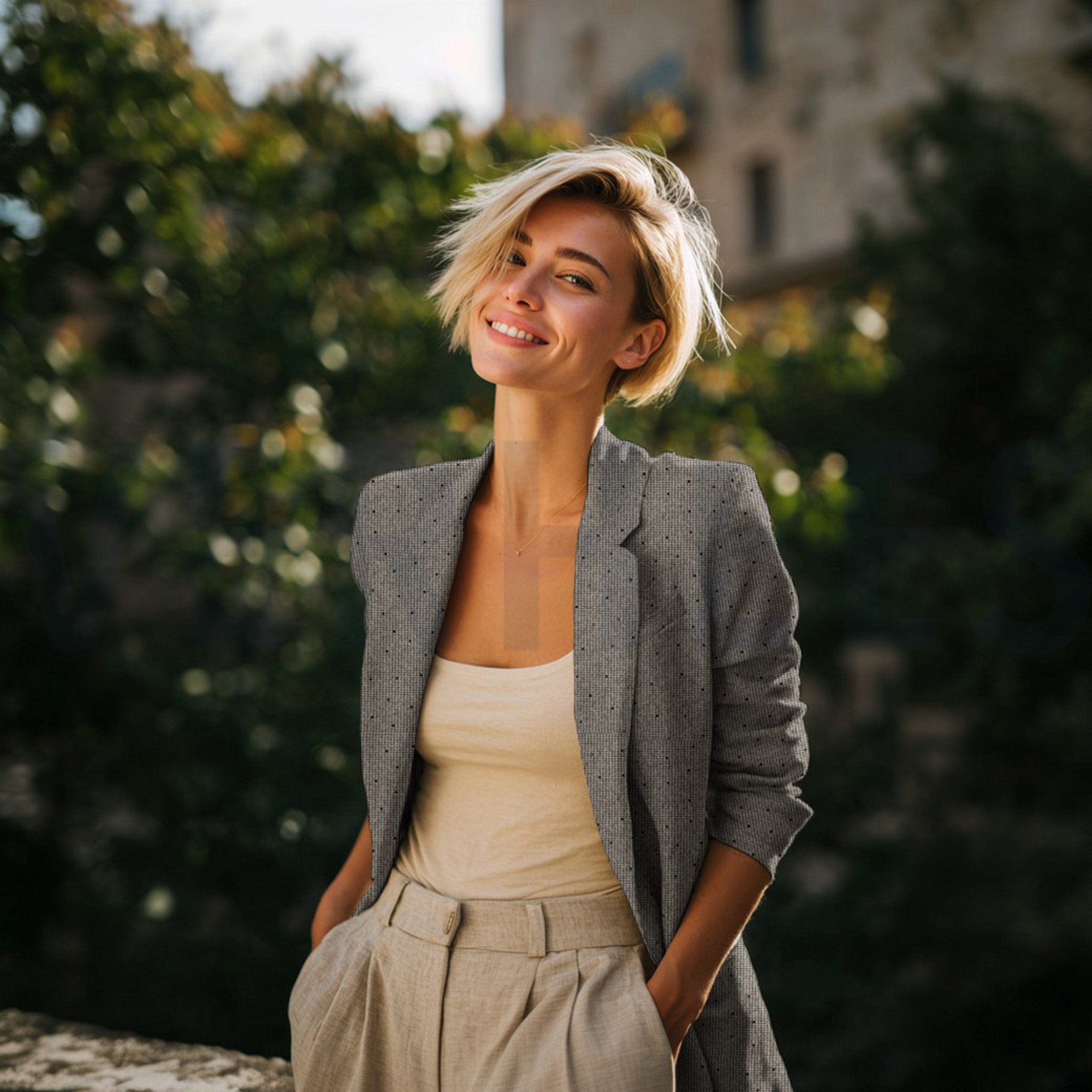 GEBORSTELD PIED DE POULE STUDS TAUPE (high resolution) #7