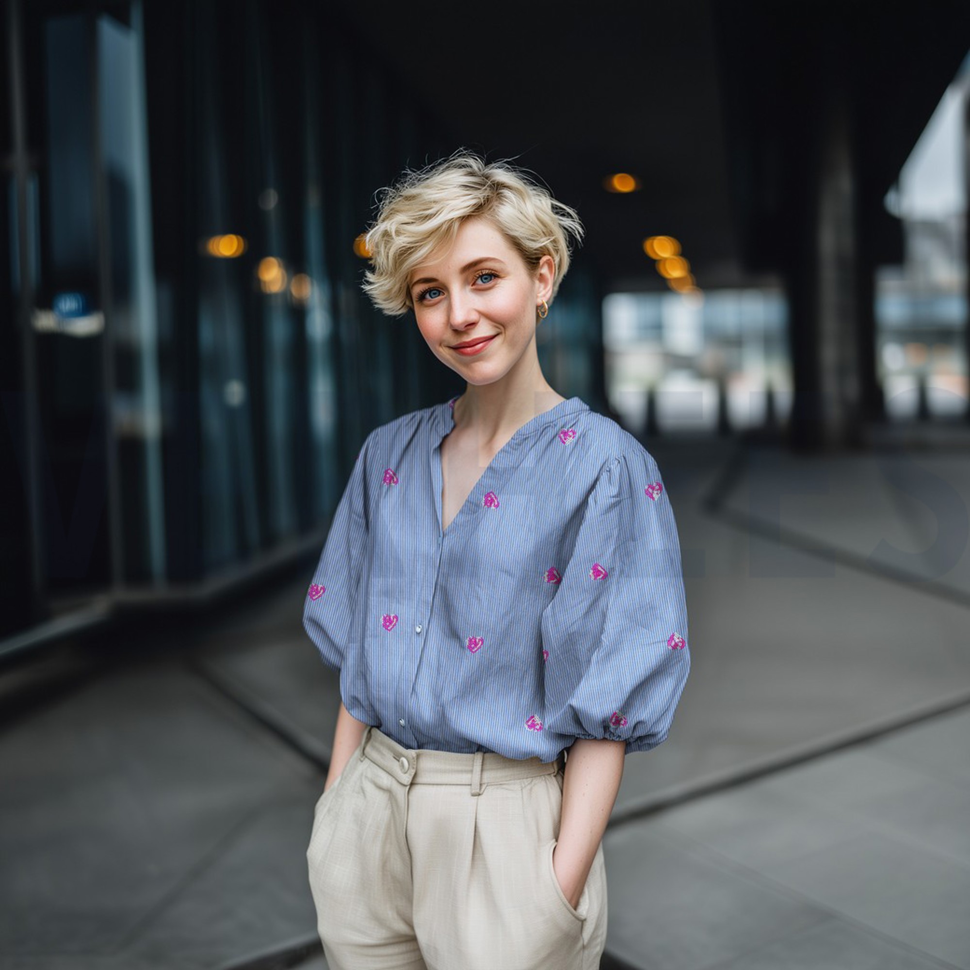 BAUMWOLLE STREIFEN PAILLETTEN HERZEN BLAU (high resolution) #7