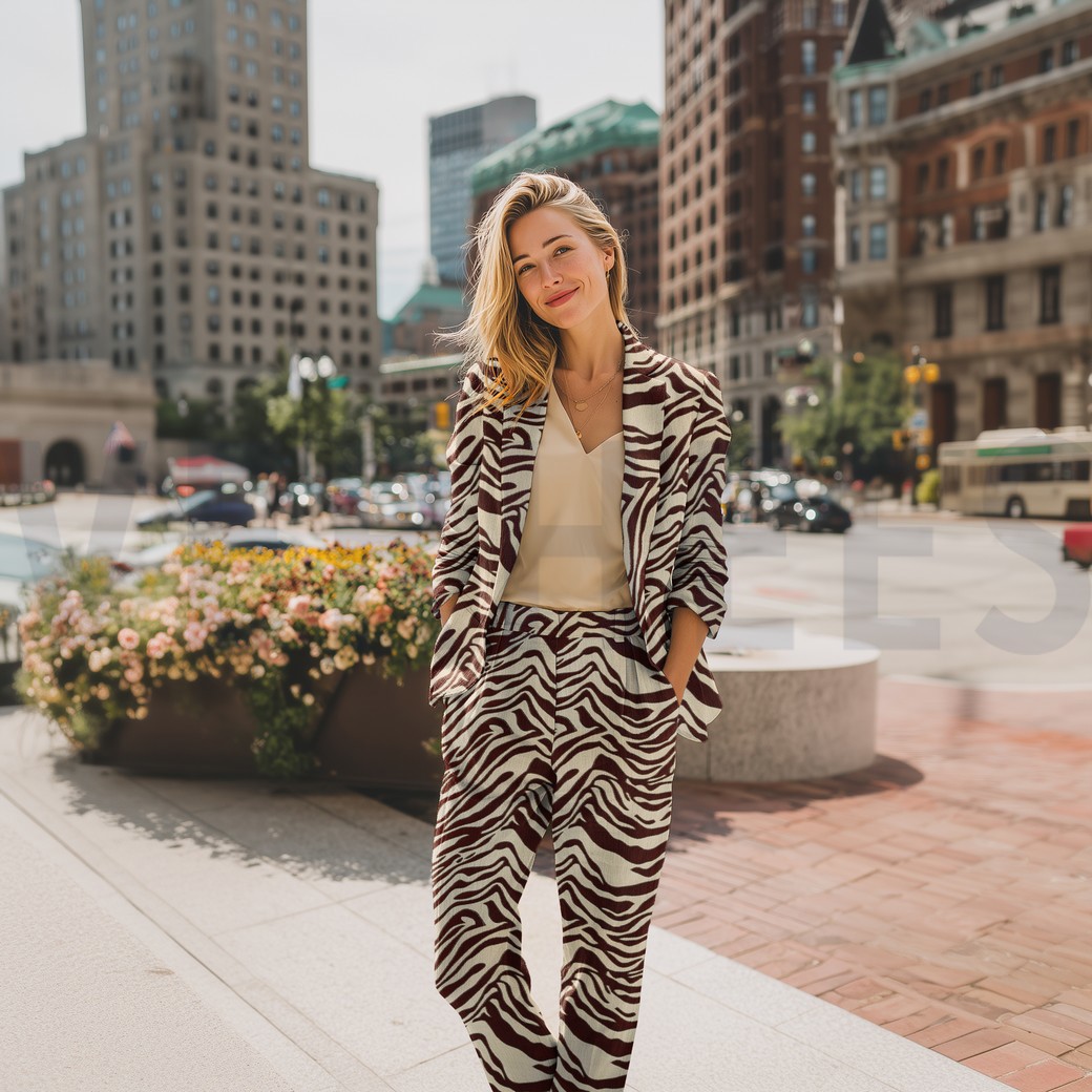 JACQUARD DIERENHUID ECRU #7