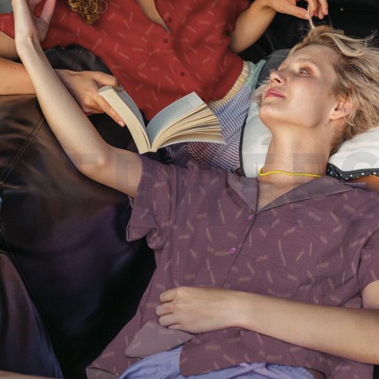 DOBBY JACQUARD STREIFEN ROSENHOLZ #7