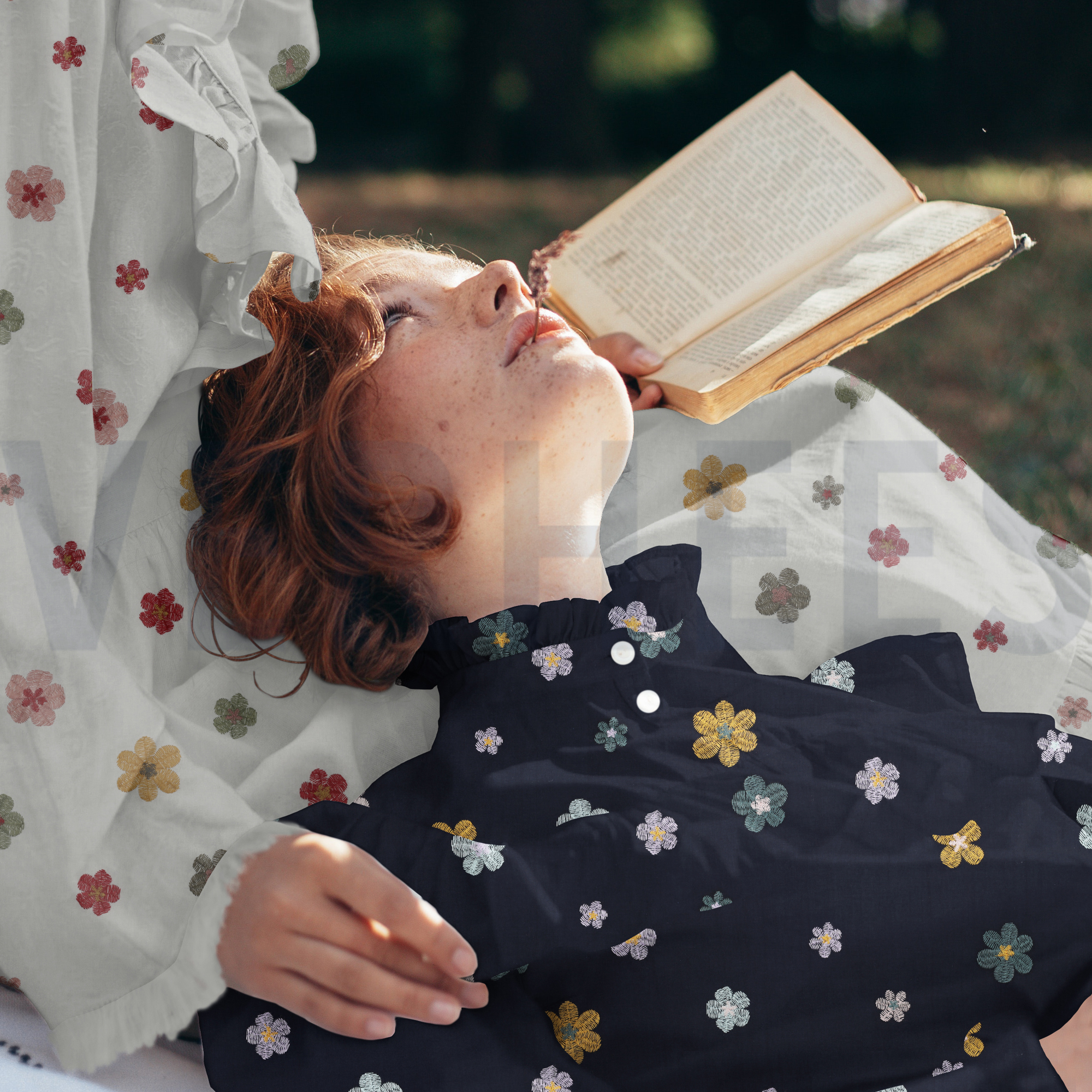 KATOEN VOILE EMBROIDERY BLOEMEN ZAND (high resolution) #7