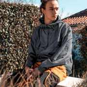 WATER REPELLENT DIGITAL CHECKS NAVY (thumbnail) #7