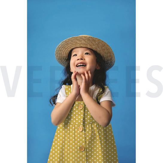 BAUMWOLLE POPELINE PUNKTE WEISS/GRAU #7