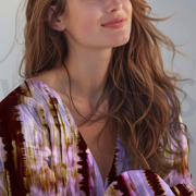 KATOEN SATIJN DIGITAAL ABSTRACT LAVENDEL (thumbnail) #7