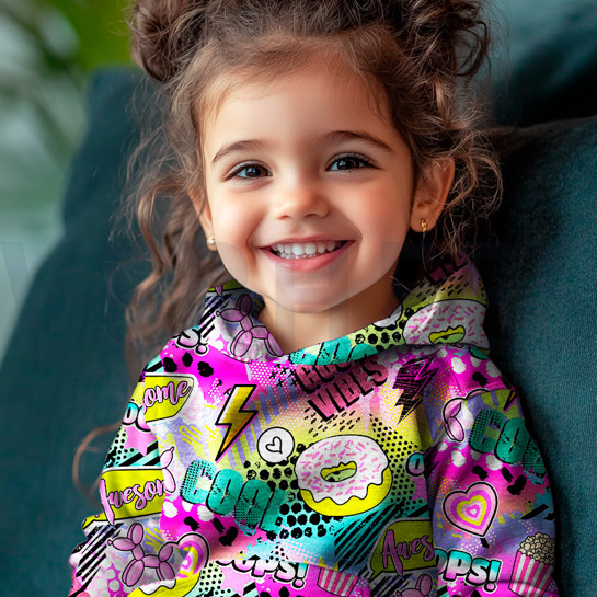 FRENCH TERRY DIGITAL MANGA FUCHSIA #7