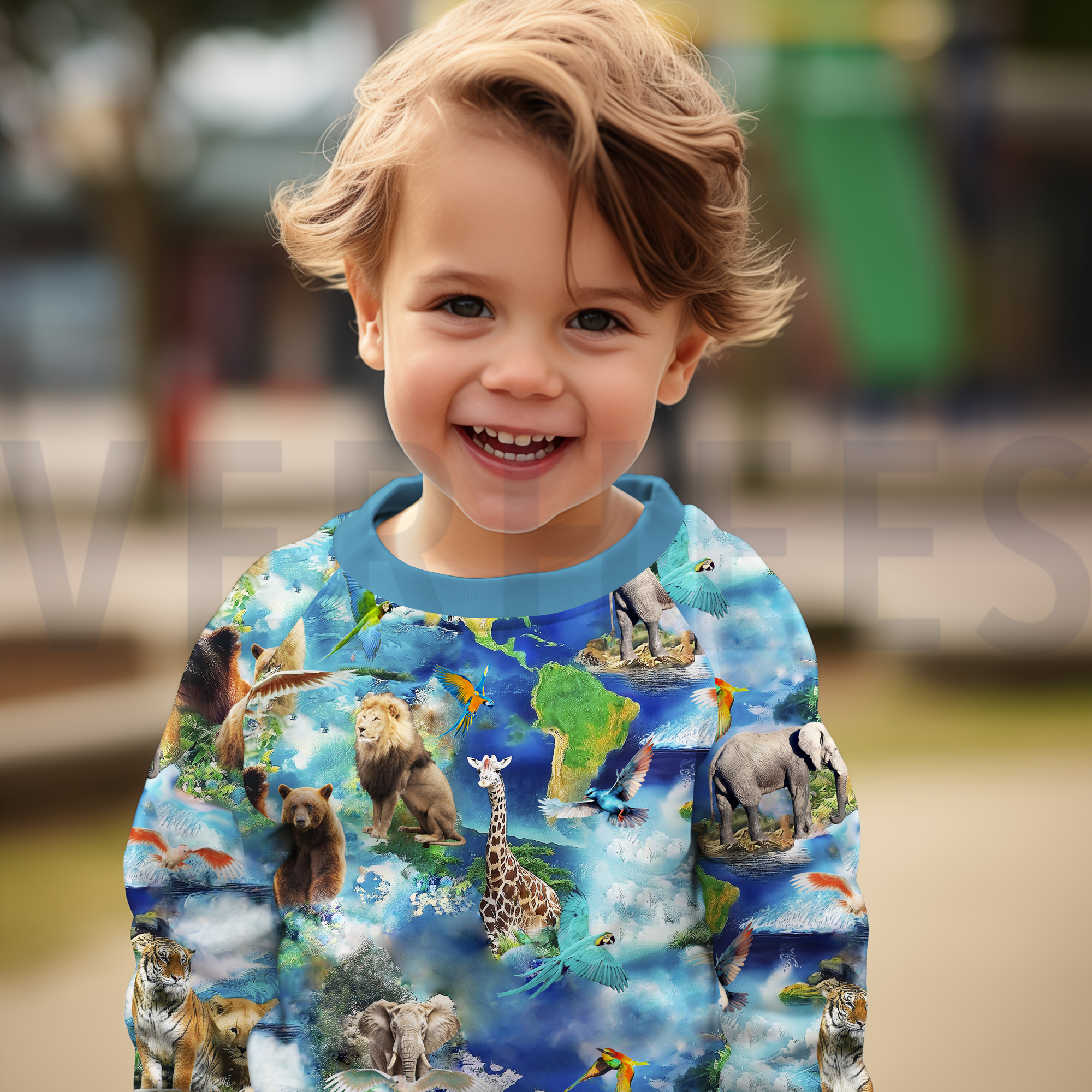 SWEAT DIGITAL ANIMAUX BLEU (high resolution) #7