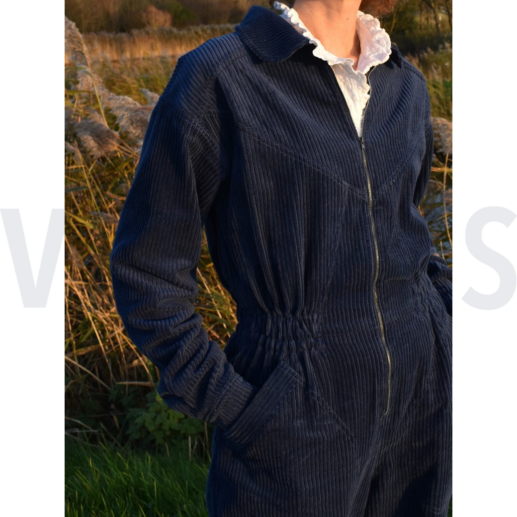 GEWASSEN RIBCORDUROY 4.5W DONKERGRIJS #7