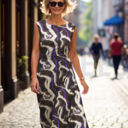 PUNTA DI ROMA DIGITAL ABSTRACT MARINEBLAU/OFFWHITE (thumbnail) #7