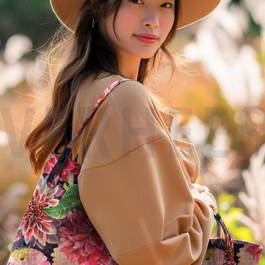 CANVAS DIGITAL BLUMEN ROT #7