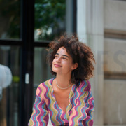 FINE POPLIN FOIL STRIPES LAVENDER (thumbnail) #7