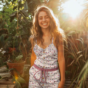 RIB JERSEY DIGITAAL BLOEMEN BORDEAUXROOD (thumbnail) #7