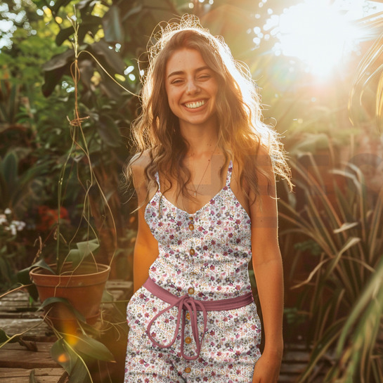 RIB JERSEY DIGITAAL BLOEMEN BORDEAUXROOD #7