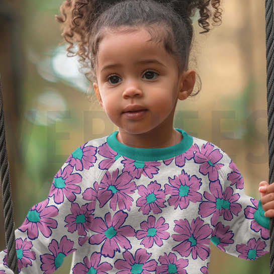 JOGGING FLOWERS LIGHT SAND #7