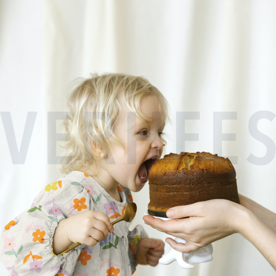 DOUBLE GAUZE FLOWERS ECRU #7