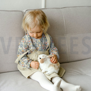 DOUBLE GAUZE DIGITAAL BLOEMEN WIT (thumbnail) #7