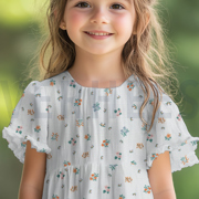 DOUBLE GAUZE BLOEMEN WIT (thumbnail) #7