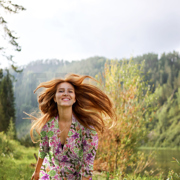 LENZING™ ECOVERO™ DIGITAL BLUMEN HELLROSA (thumbnail) #7