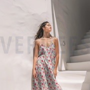 BAUMWOLLE VOILE DIGITAL BLUMEN WEISS (thumbnail) #7