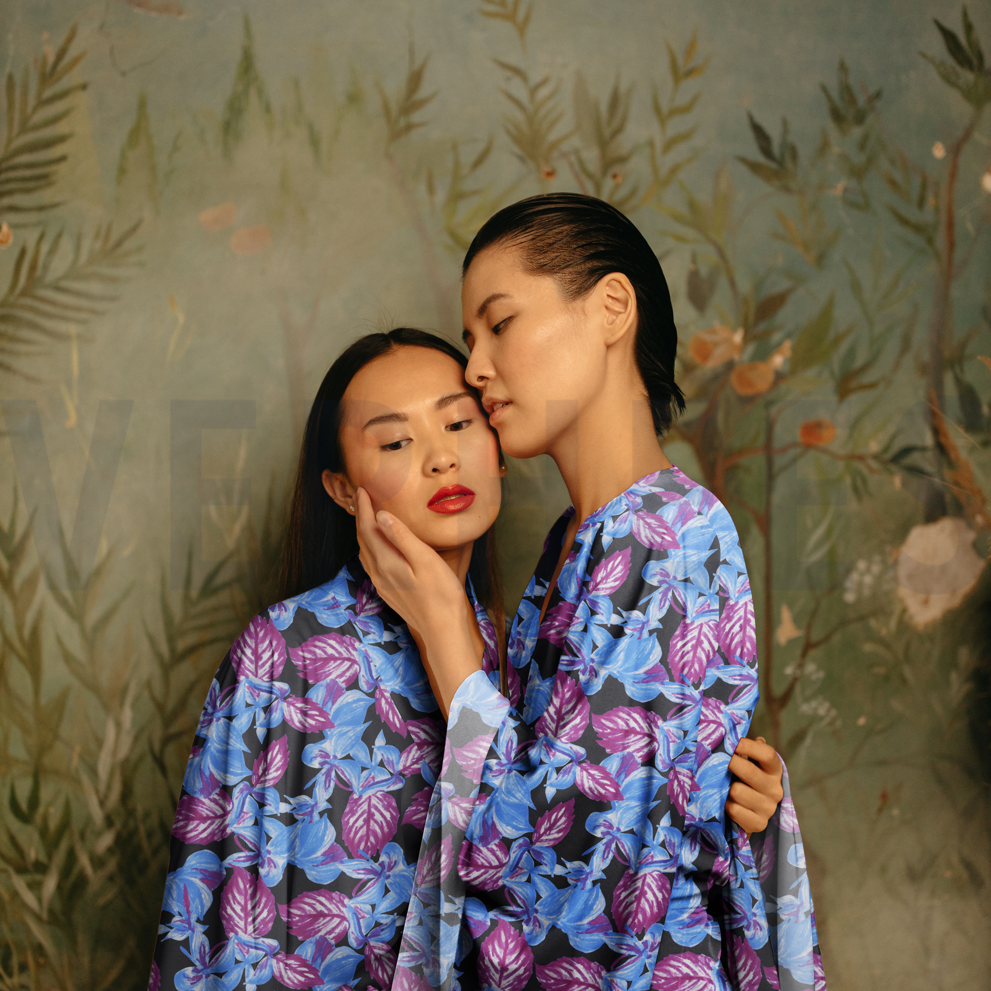 VISCOSE RADIANCE DIGITAAL BLADEREN ROZE (high resolution) #7