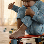 JERSEY MELANGE ROBOTER INDIGO MELIERT (thumbnail) #7