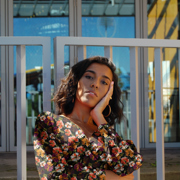 VISCOSE ROSELLA STRETCH DIGITAL FLOWERS BLACK (thumbnail) #7