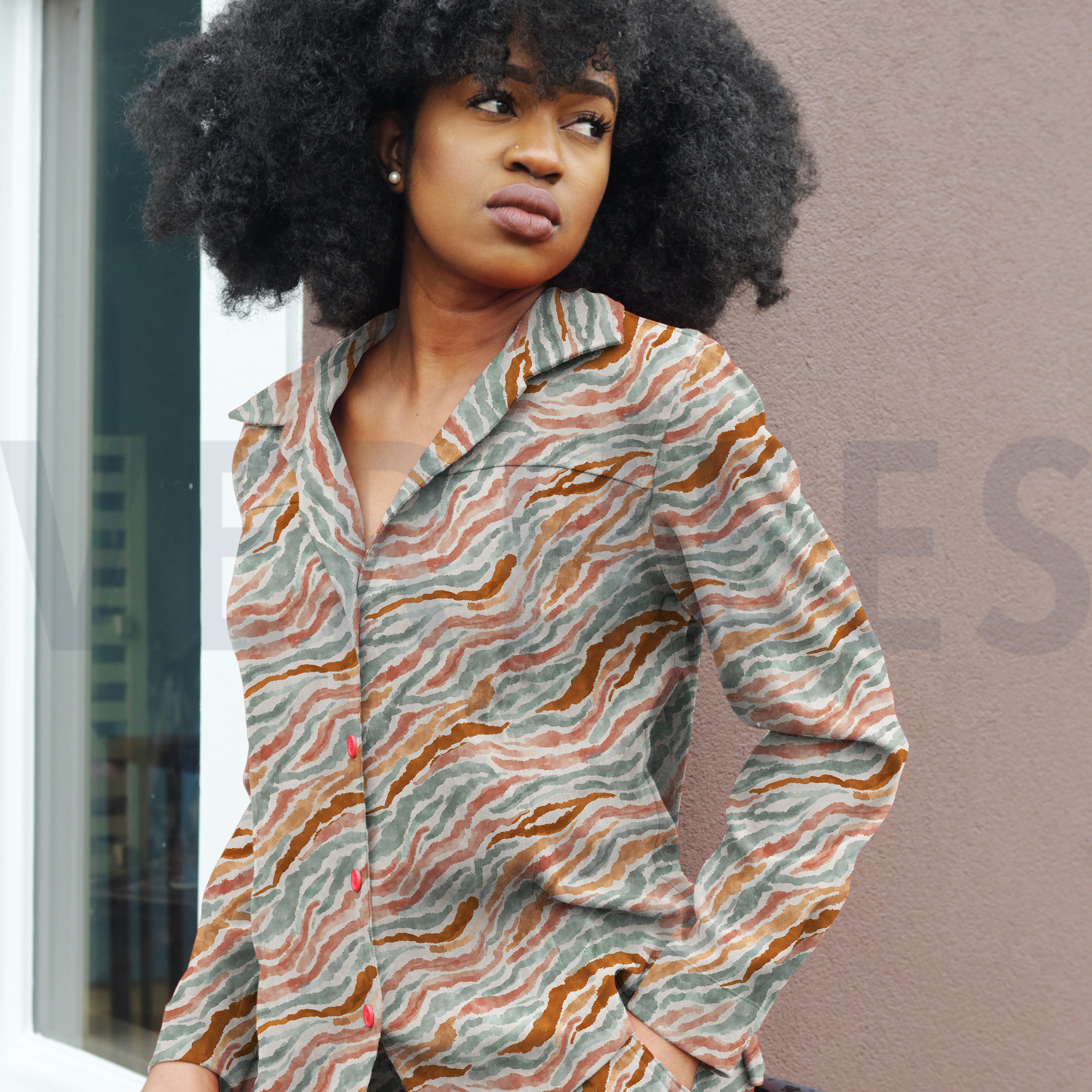 VISCOSE ROSELLA STRETCH DIGITAAL DIERENHUID ECRU (high resolution) #7