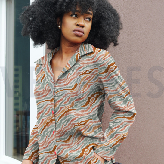 VISCOSE ROSELLA STRETCH DIGITAAL DIERENHUID ECRU #7