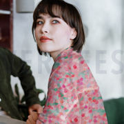 VISCOSE SATIJN DIGITAAL ABSTRACT ROZE (thumbnail) #7