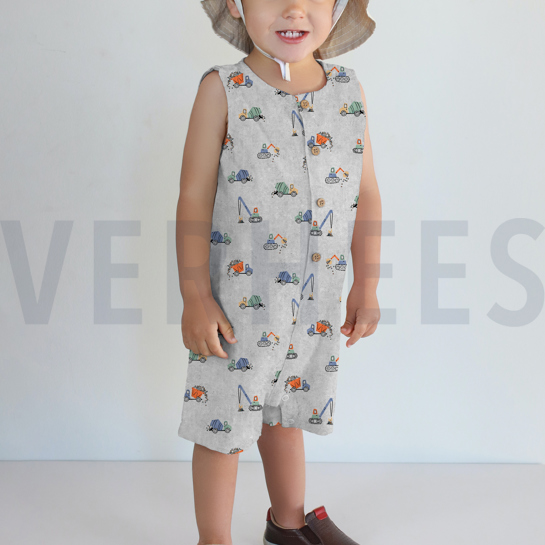 FINE POPLIN DIGITAL WORK VEHICLES DARK GREY #7