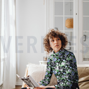 VISCOSE JERSEY DIGITAL FLOWERS BLACK (thumbnail) #7