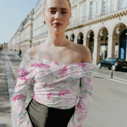 VISKOSE JERSEY DIGITAL BLUMEN HELLROSA (thumbnail) #7