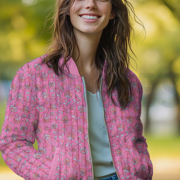 STEPPSTOFF MUSSELIN BLUMEN ZWEISEITIG HELLBLAU/MINT (thumbnail) #7